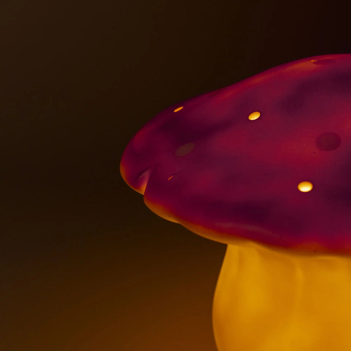 Medium Mushroom Night Lamp, Vintage Pink
