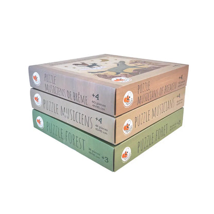 Forest Musicians Wooden Puzzle (25 pieces)