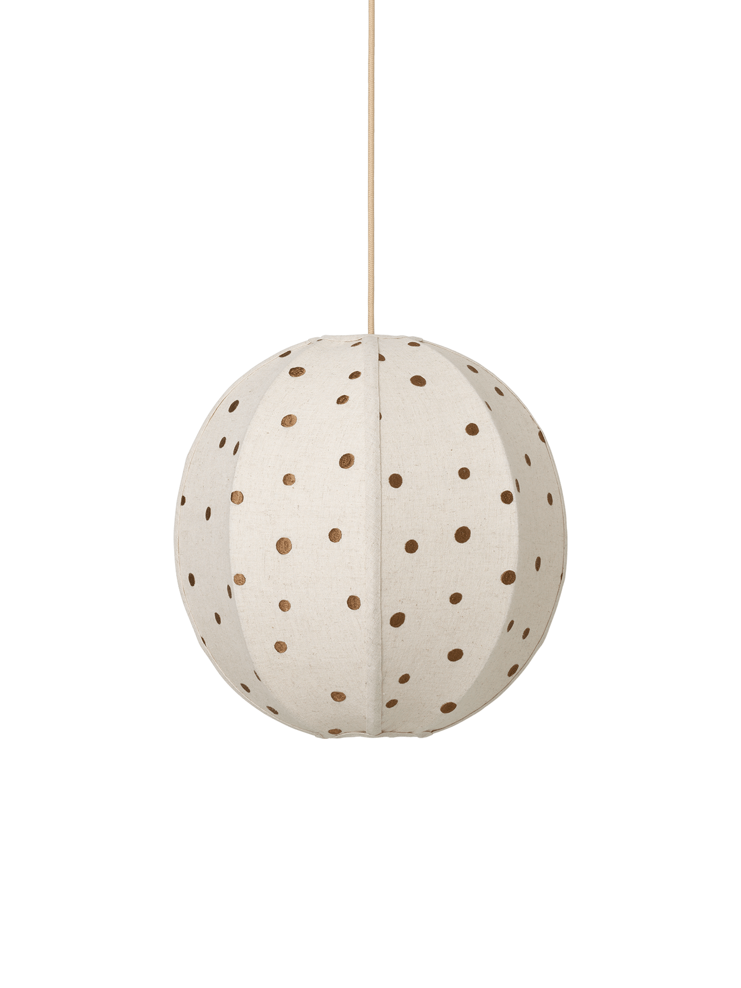 Dots Embroidered Textile Lampshade