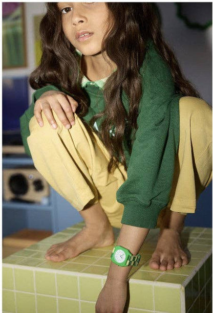 Watch Summer grass - Green Checkered