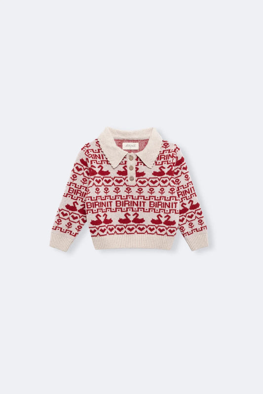 Cherry Ducks knit sweater baby