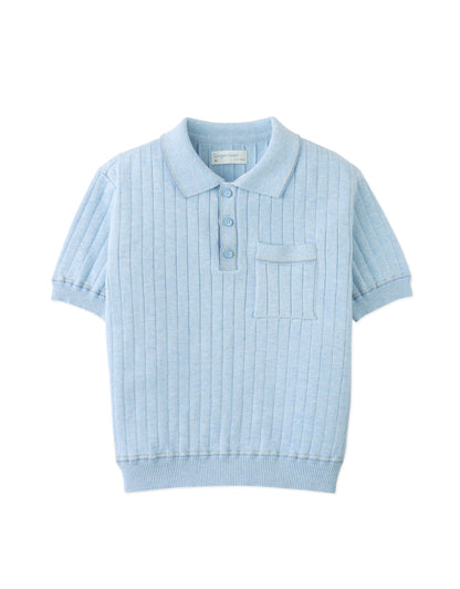 Reiner Polo Shirt with Striped Tipping Accents
