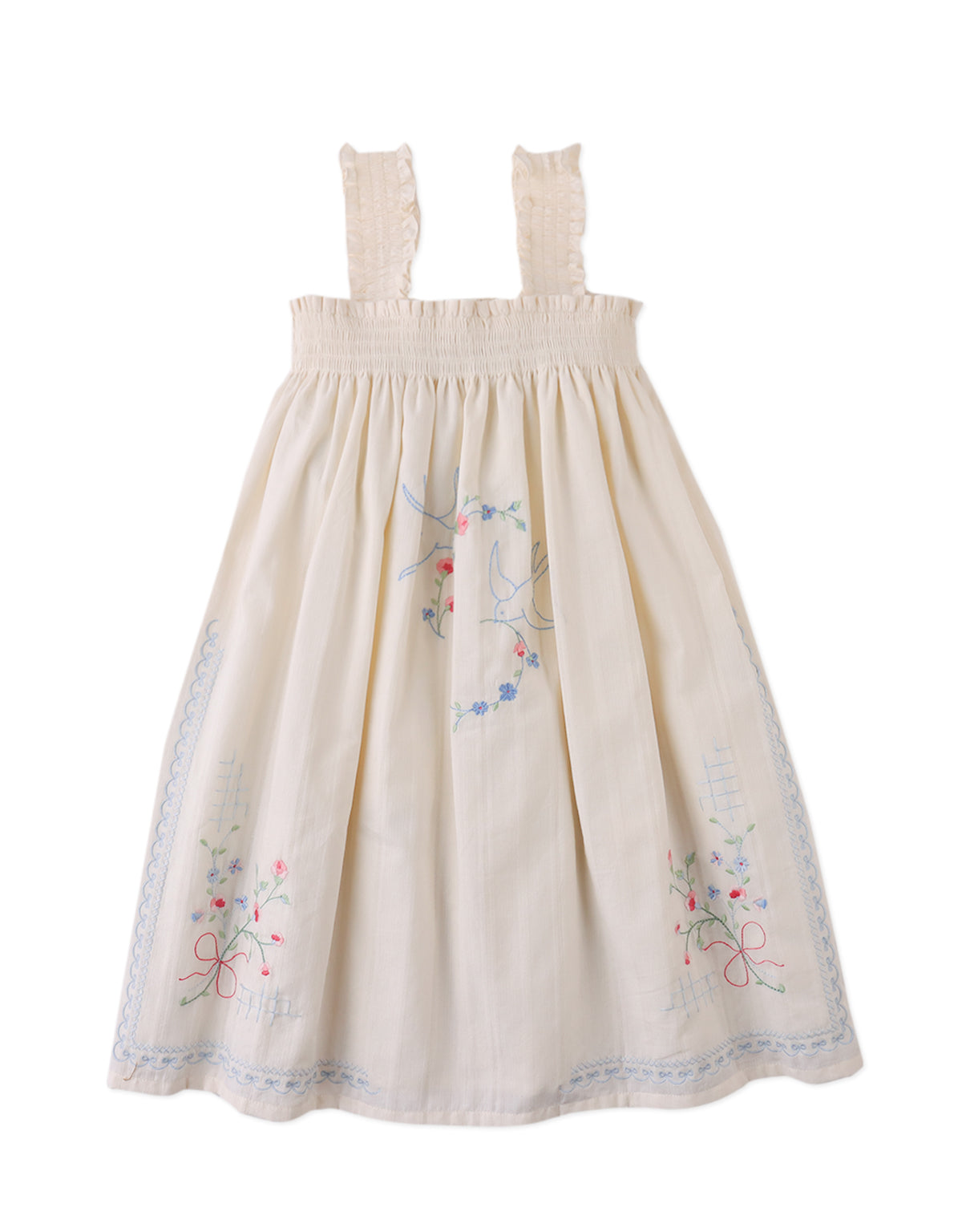 Alessia Cross-Stitch Embroidered Dress