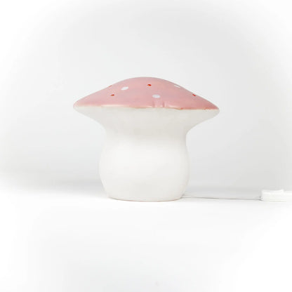 LAMP MUSHROOM MEDIUM VINTAGE PINK