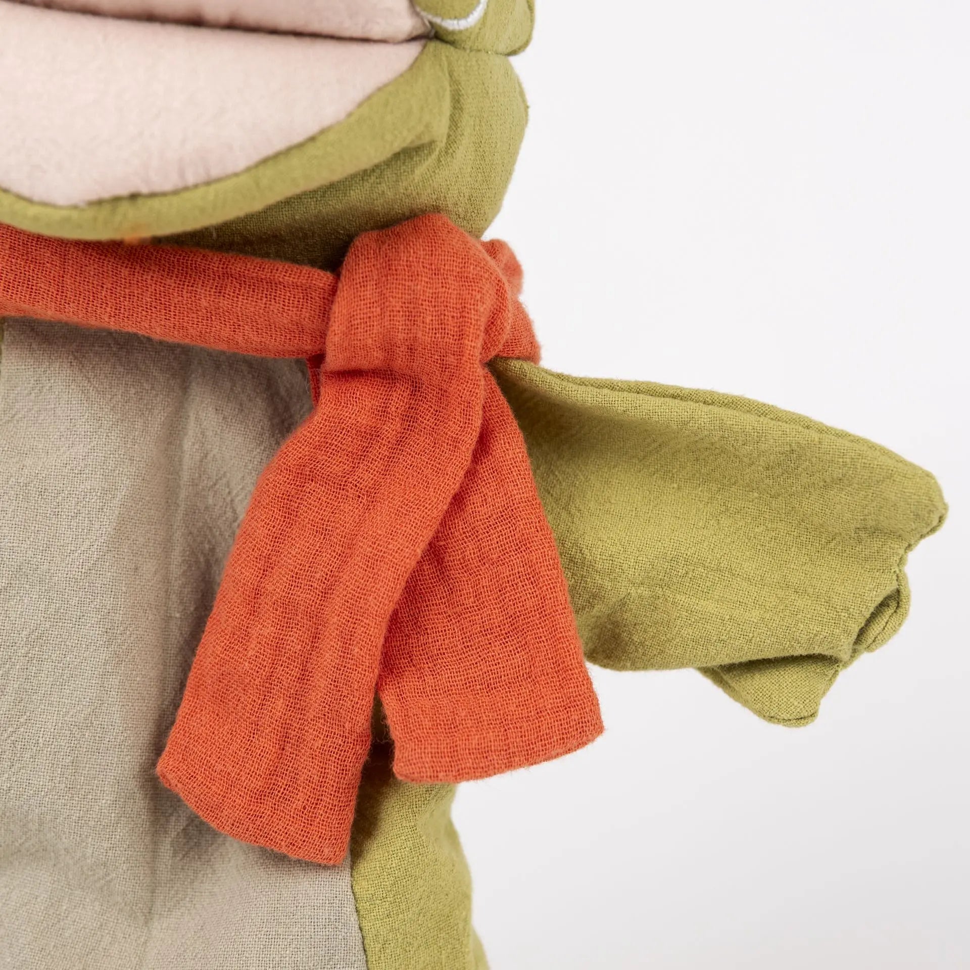 Frog hand puppet