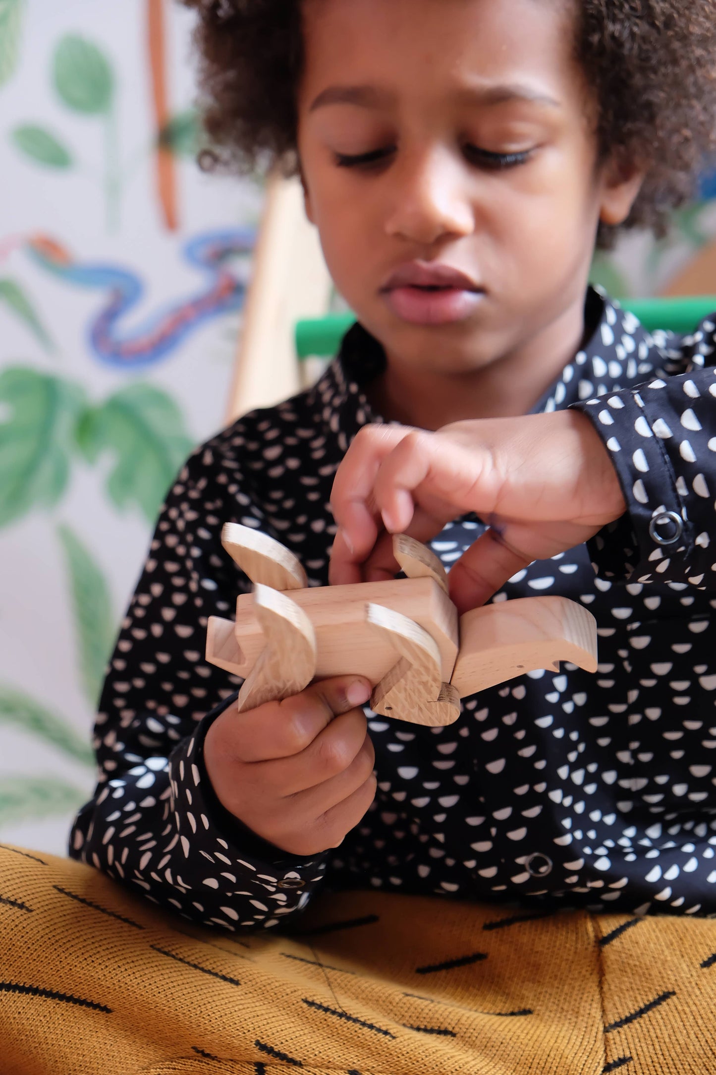 Wooden Magnetic Rhino Gift Toy