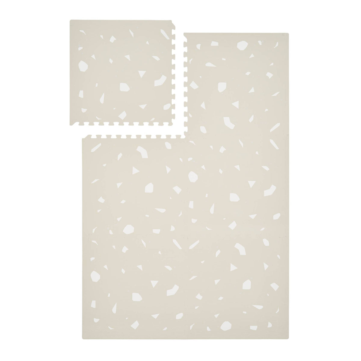 TERRAZZO TAUPE Foam Play Mat Light Beige-Gray mat for baby