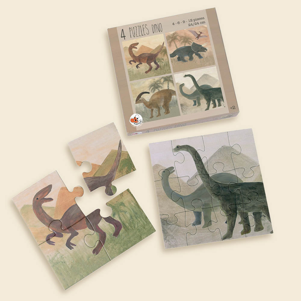 Dinosaur Puzzles (Set of 4)