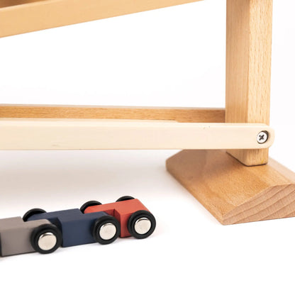 Slide game with cars and bell