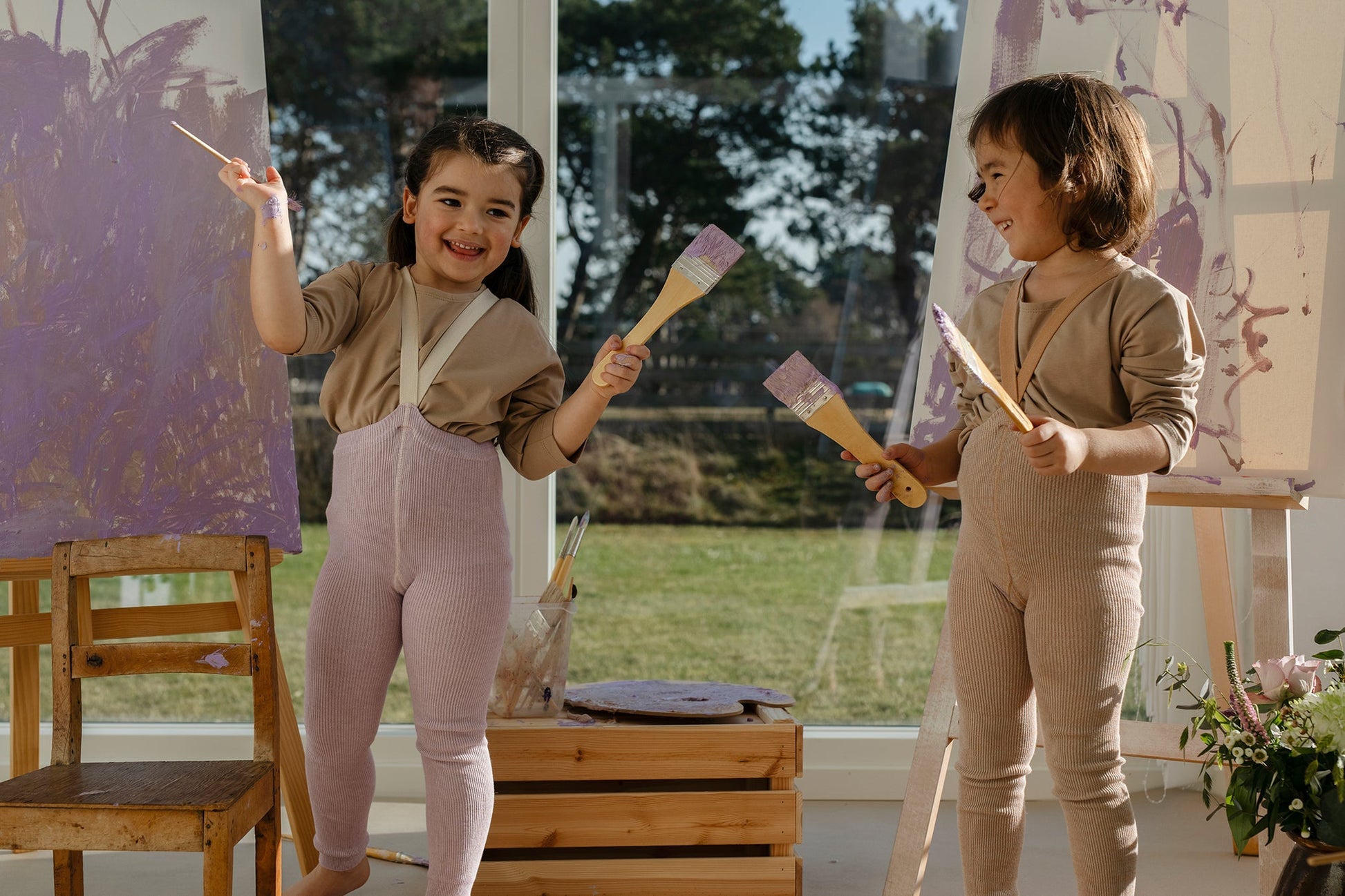 Footless Creamy Lavender