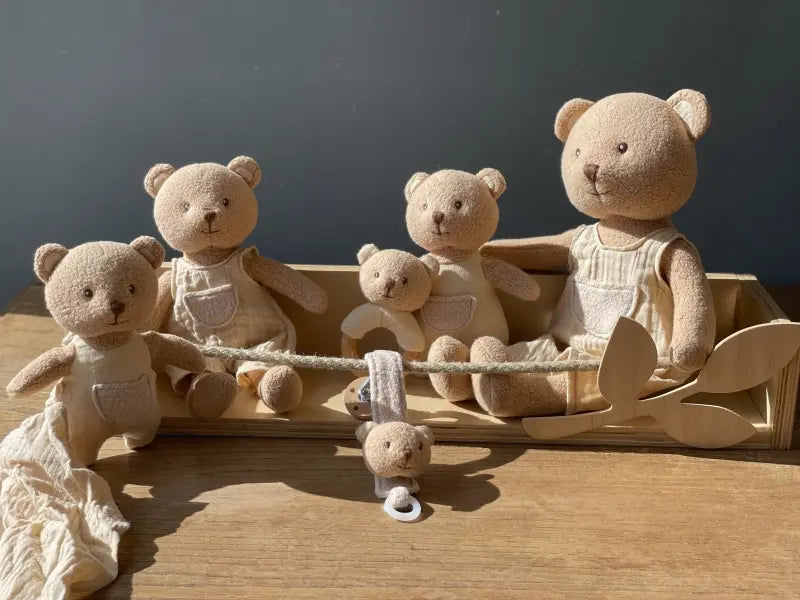 Marcel wooden rattle bear