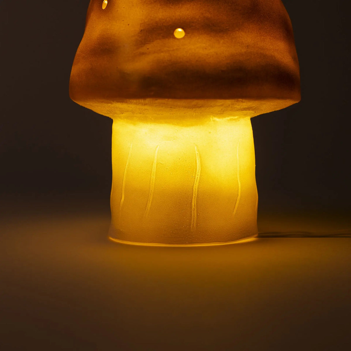 Small Mushroom Night Lamp, Copper