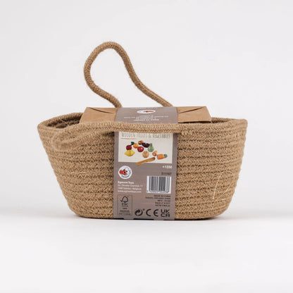 Wooden fruit and vegetables set