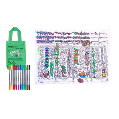 Garden, Grow, Eat! Placemat to Go - Colouring Craft Kit