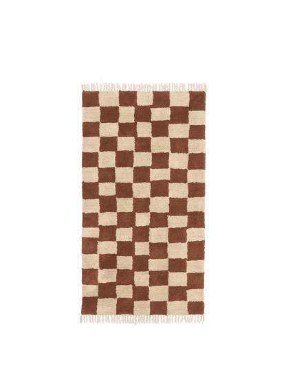 Mara Washable Rug - Rust/Warm Sand
