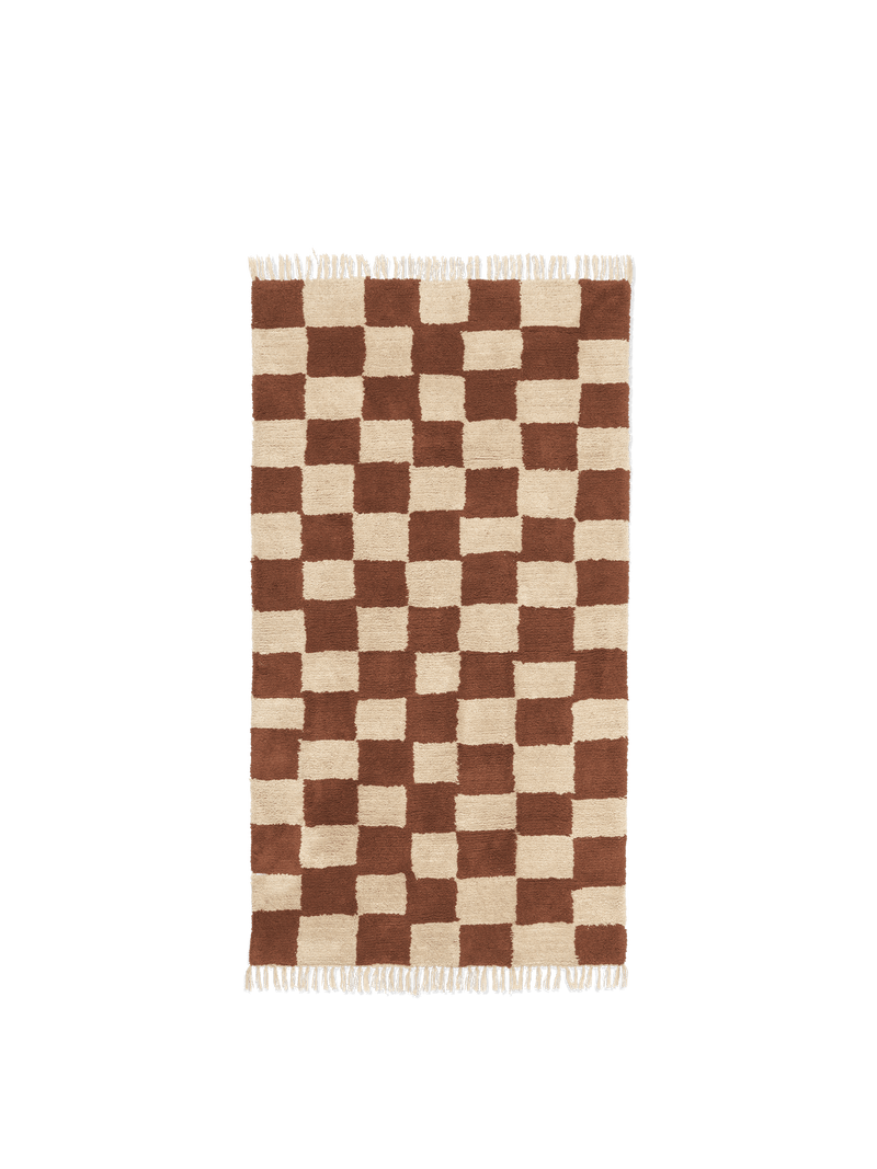 Mara Washable Rug - Rust/Warm Sand