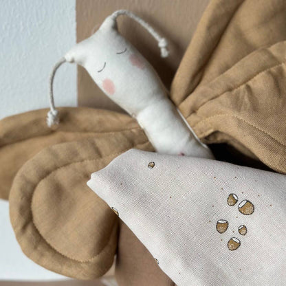 Baby Sensory Toy - Butterfly - Honey - Organic cotton