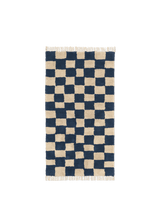 Mara Washable Rug - Deep Blue/Warm Sand