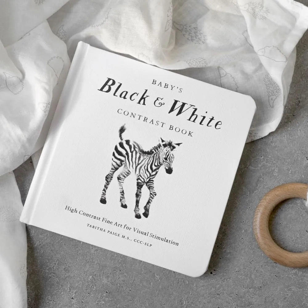 Baby's Black and White Contrast Book: High-Contrast Art for Visual Stimulation at Tummy Time 