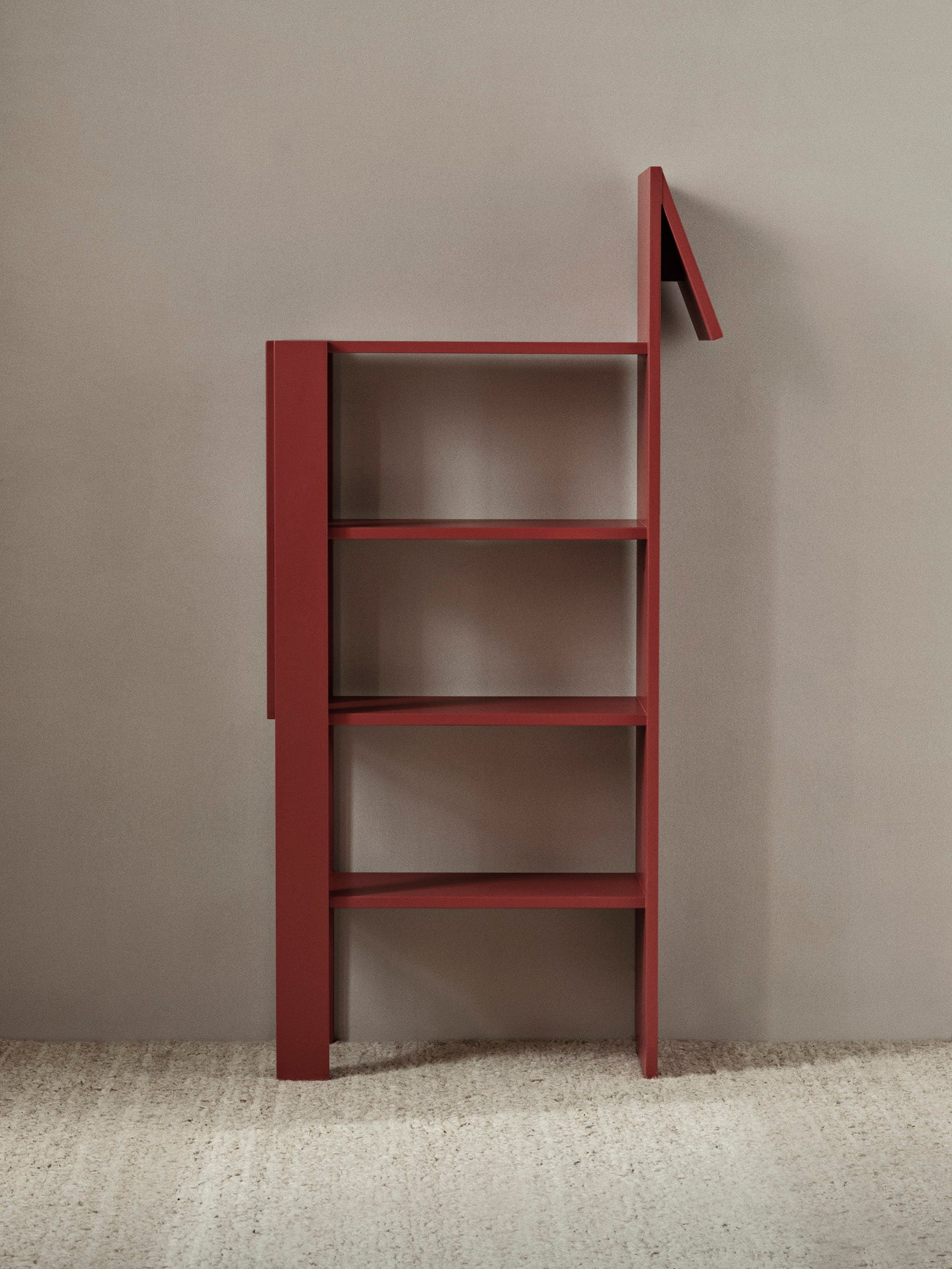Giraffe Bookcase - Poppy Red