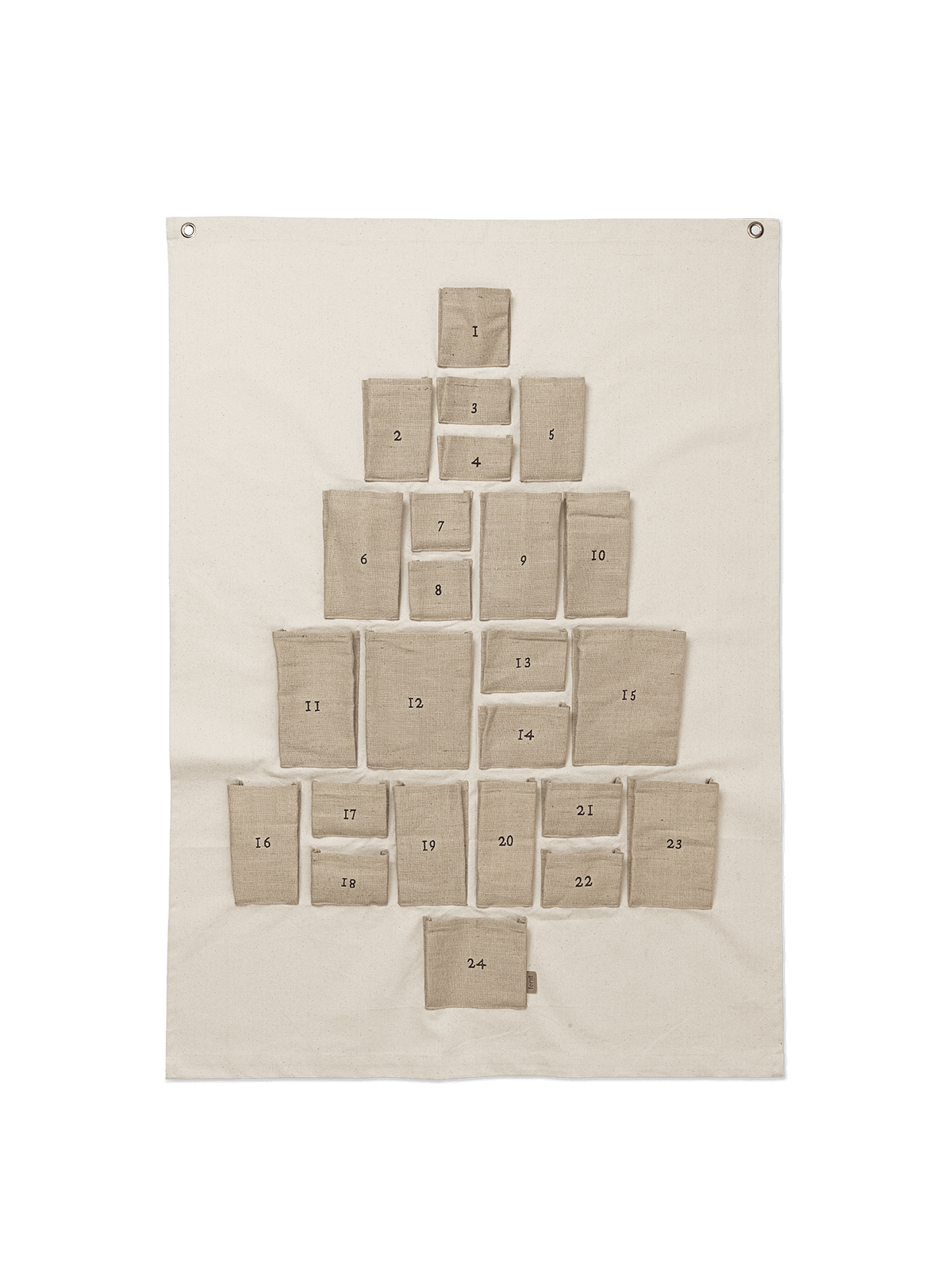 Pine Christmas Calendar - Maxi - Natural
