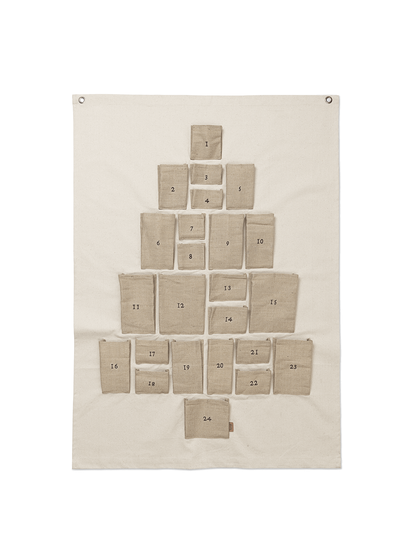 Pine Christmas Calendar - Maxi - Natural