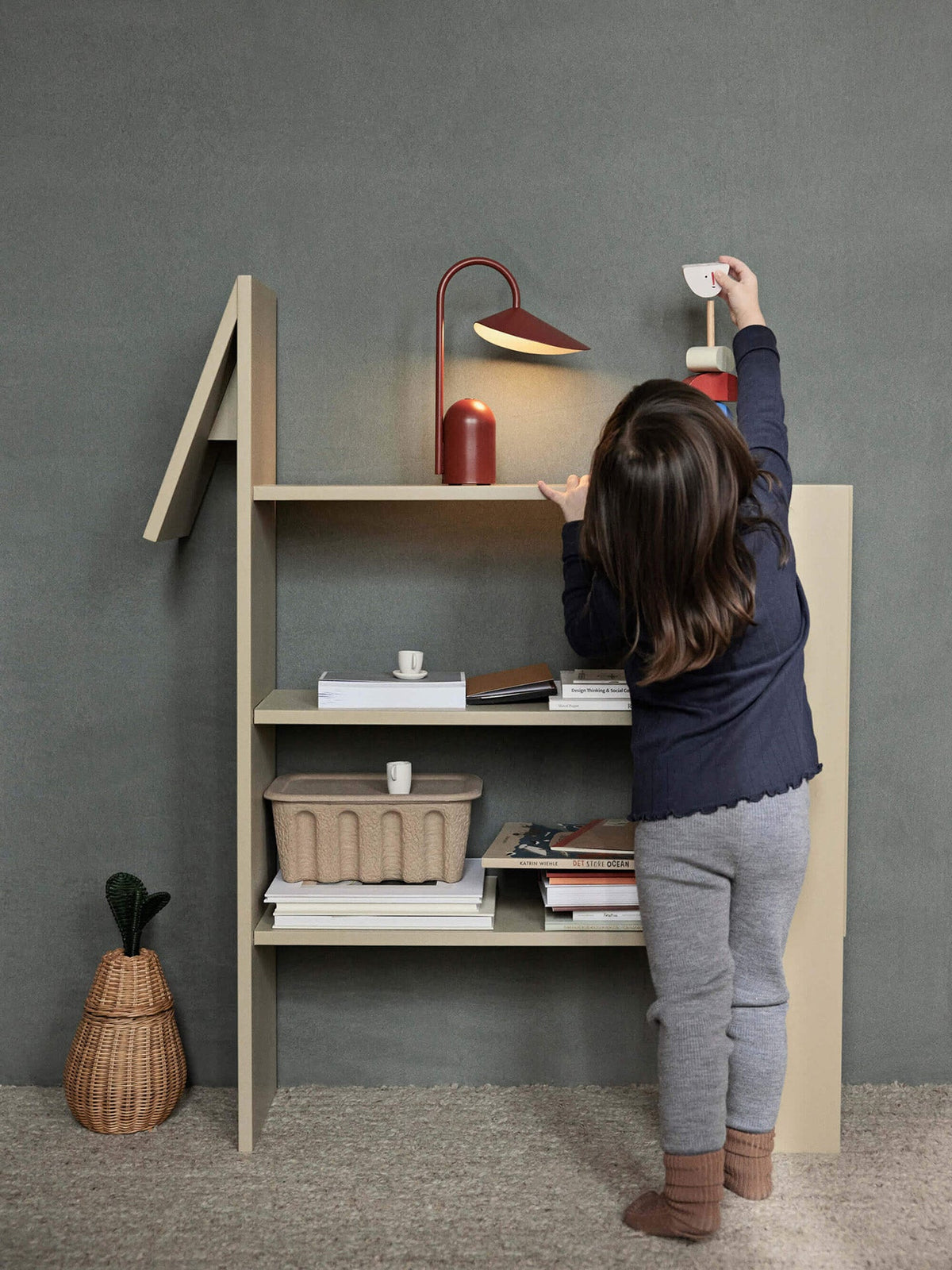 Horse Bookcase - Cashmere