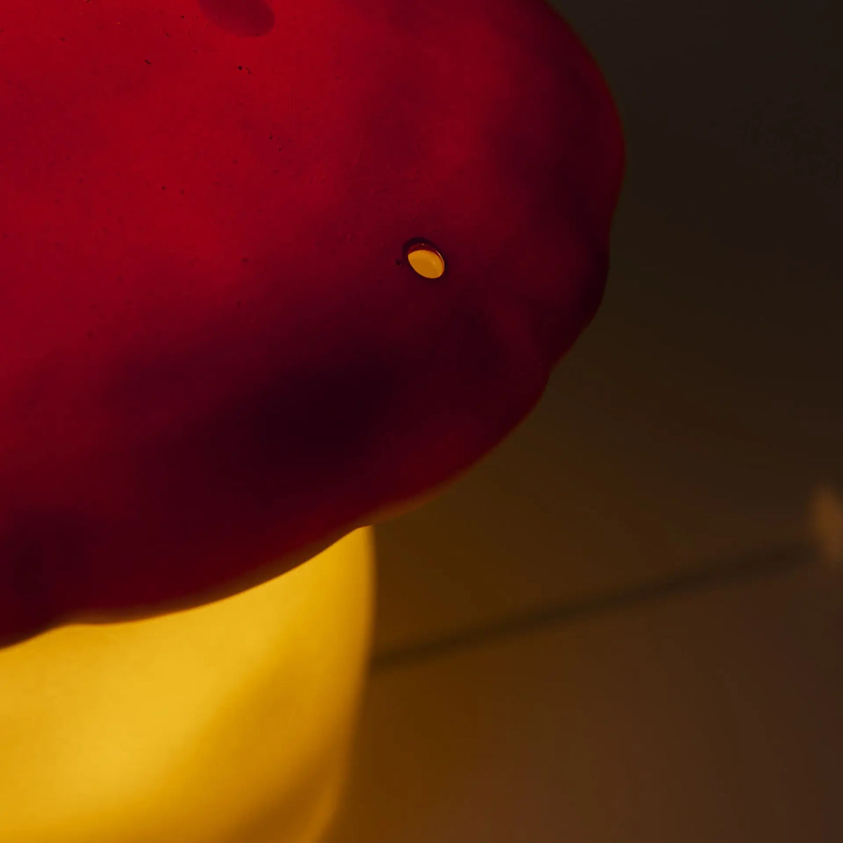Medium Mushroom Night Lamp, Red Brick