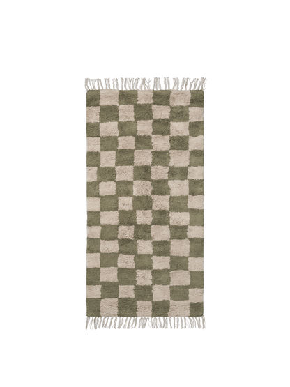 Mara Washable Rug - Elm Green/Warm Sand