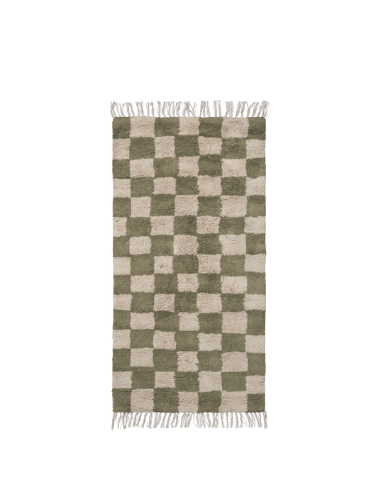 Mara Washable Rug - Elm Green/Warm Sand
