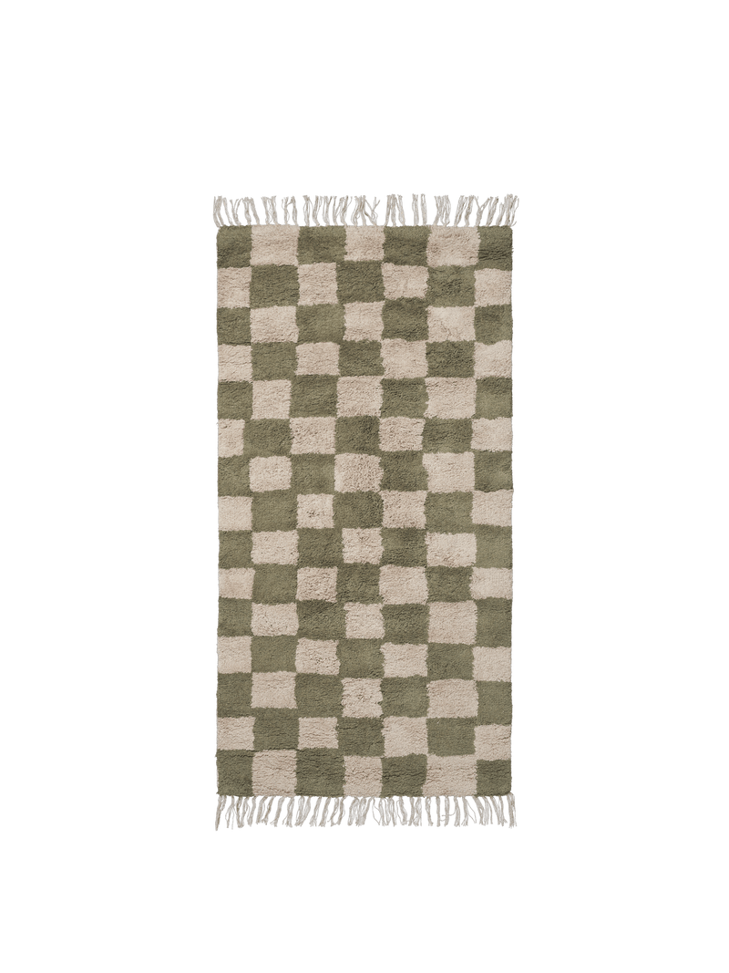 Mara Washable Rug - Elm Green/Warm Sand