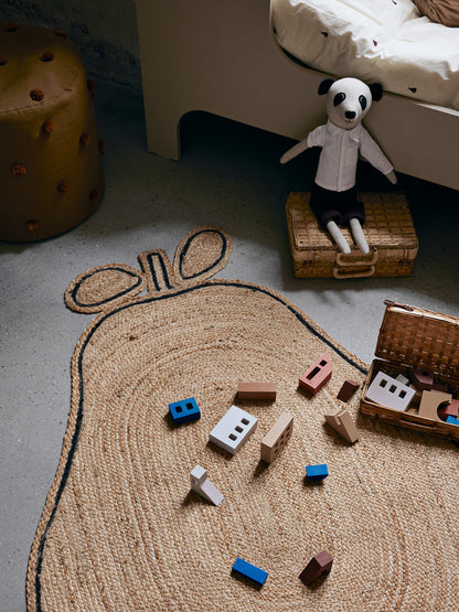 Pear Braided Jute Rug - Natural