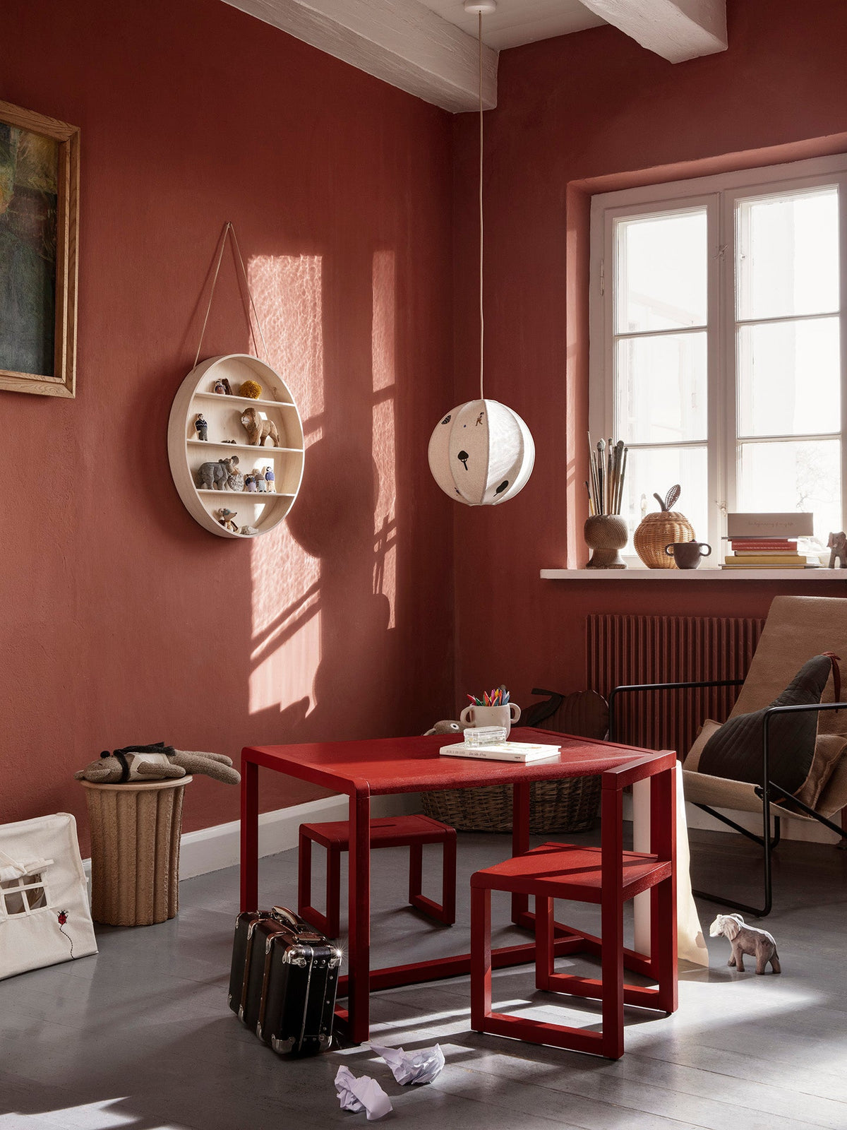 Little Architect Table - Poppy Red