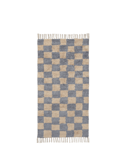 Mara Washable Rug - Mist Blue/Warm Sand