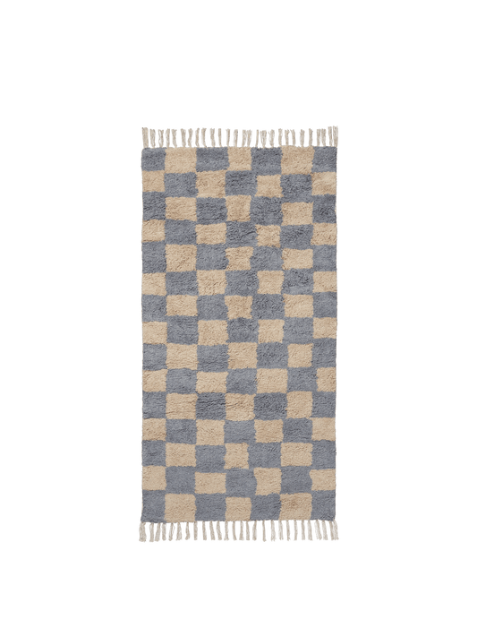 Mara Washable Rug - Mist Blue/Warm Sand