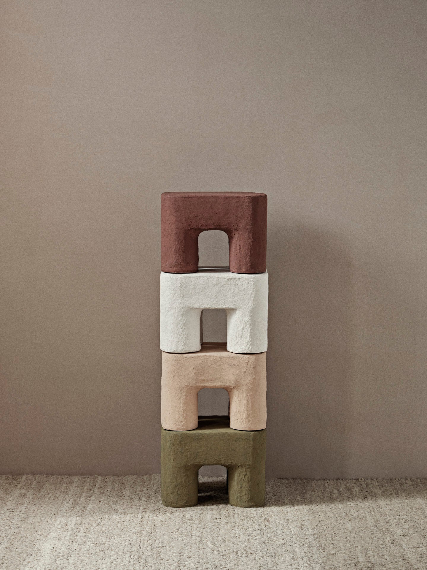 Podo Stool - Red Brown
