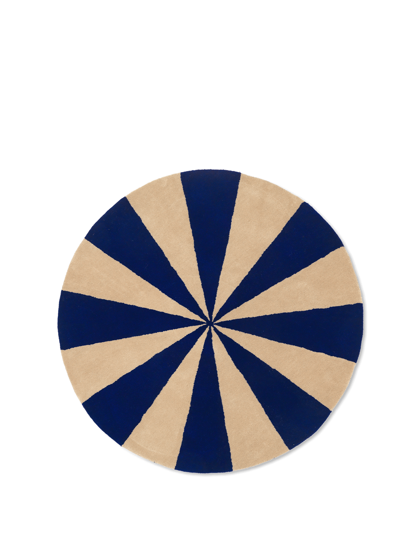 Arch Tufted Rug - Bright Blue/Off-White
