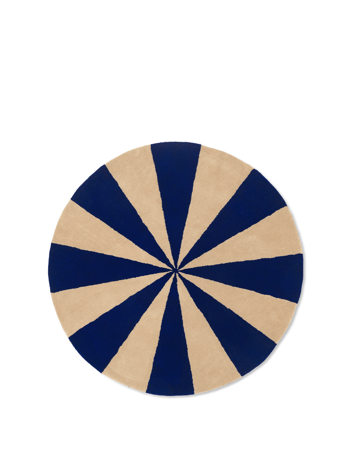 Arch Tufted Rug - Bright Blue/Off-White