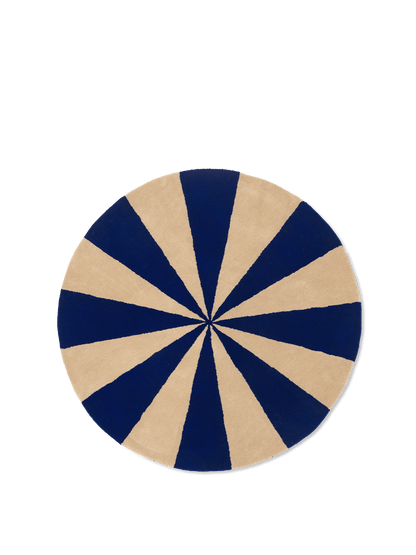Arch Tufted Rug - Bright Blue/Off-White