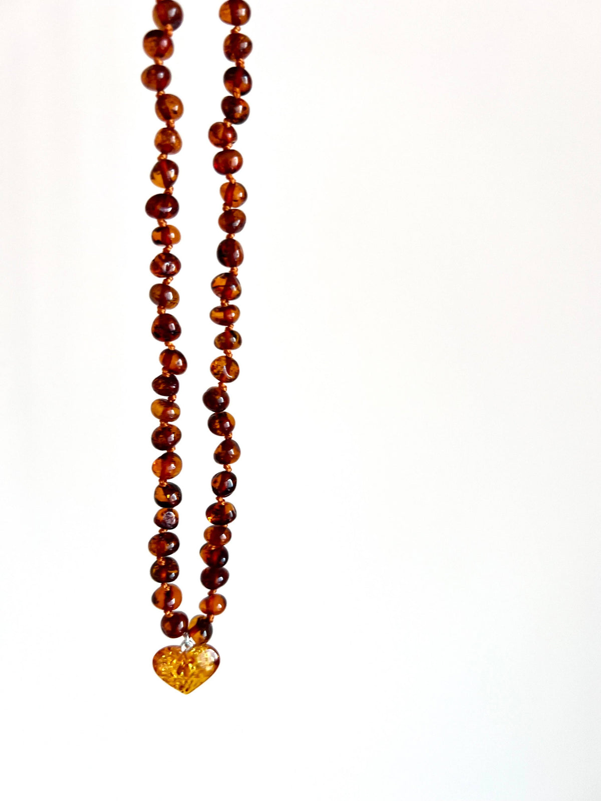 Soft Heart Amber - Necklace (kids)