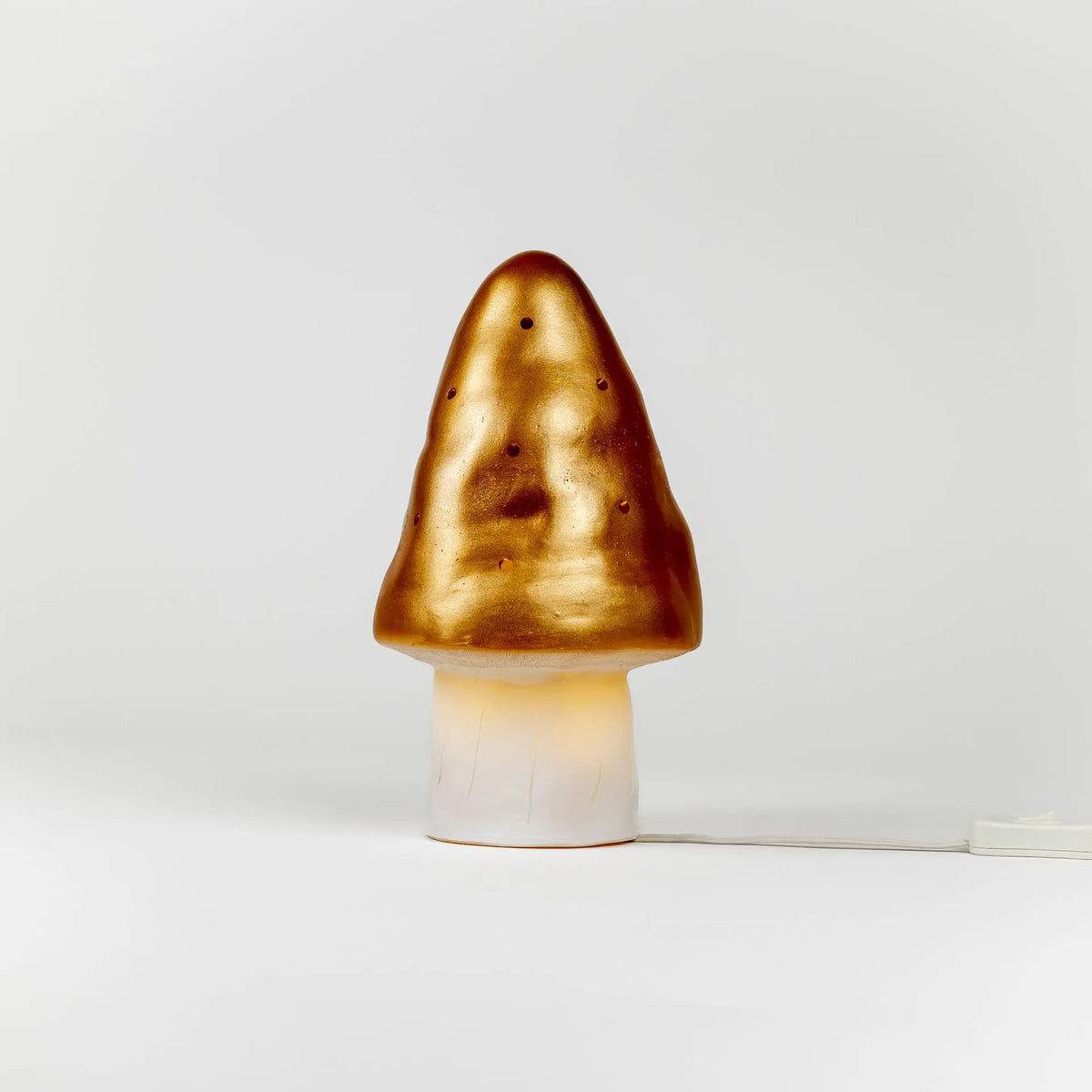 Small Mushroom Night Lamp, Copper