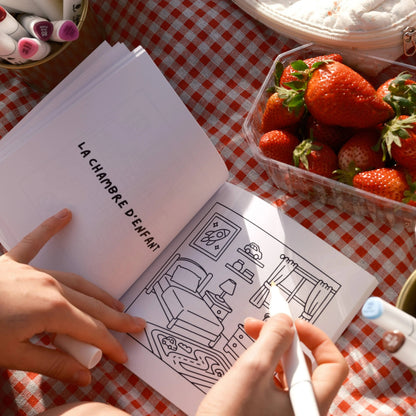 Coloring Book: Living Spaces