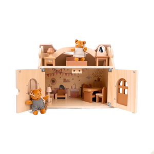 Doll's house with squirrels