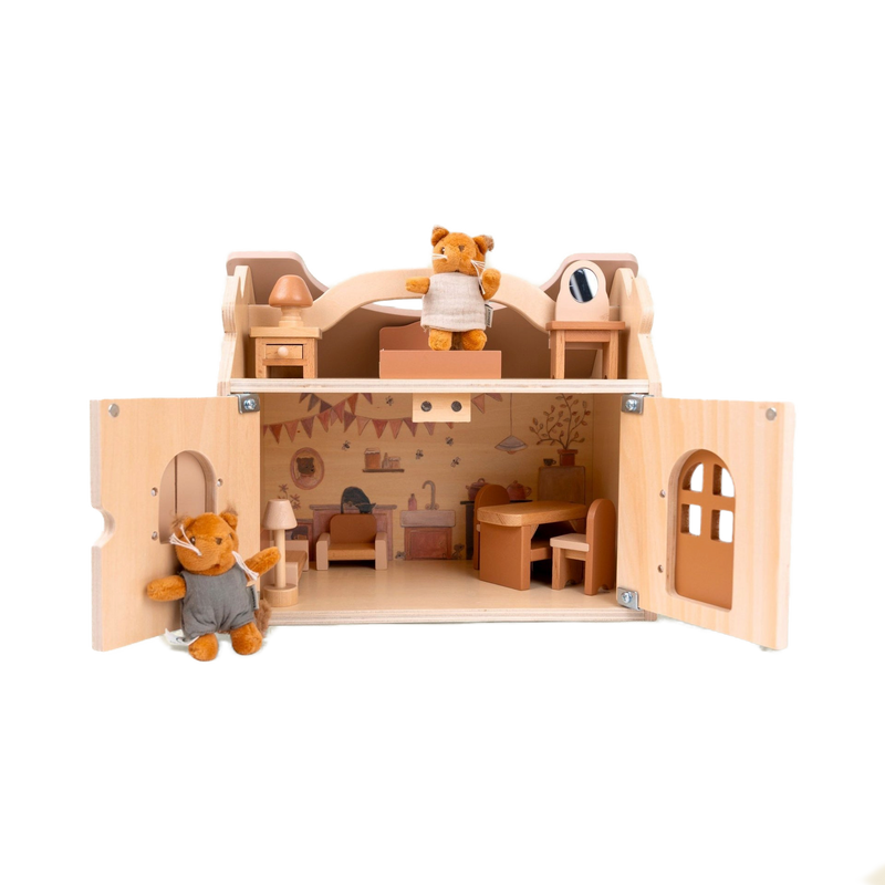 Doll's house with squirrels