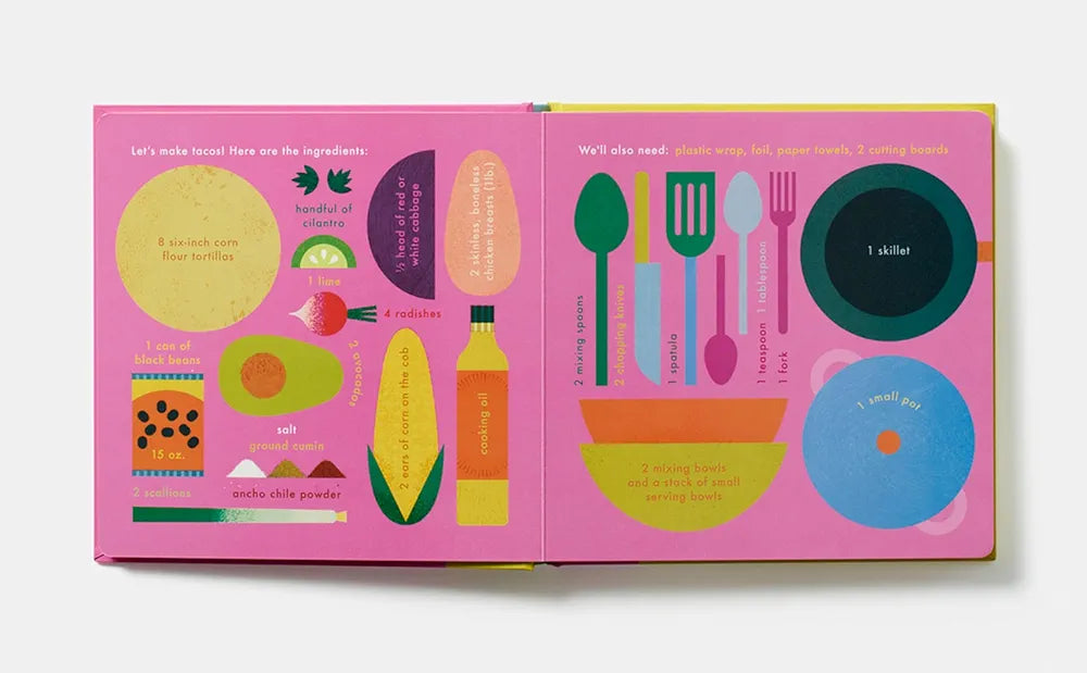 Tacos. An interactive recipe book , Idioma: Inglés