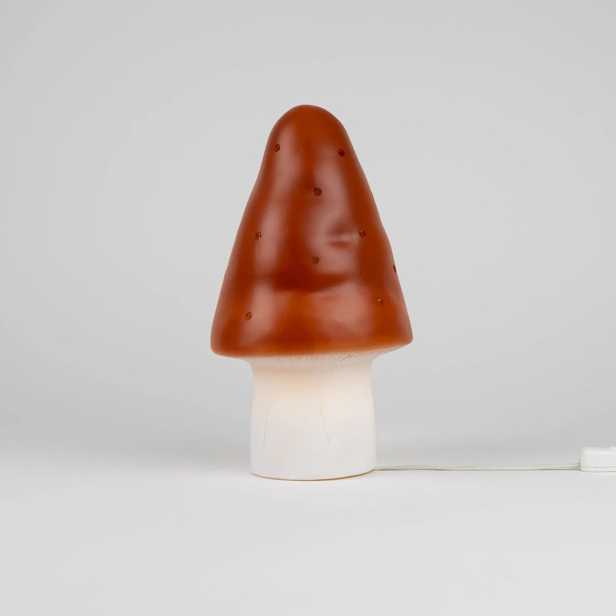 Small Mushroom Night Lamp, Red Brick