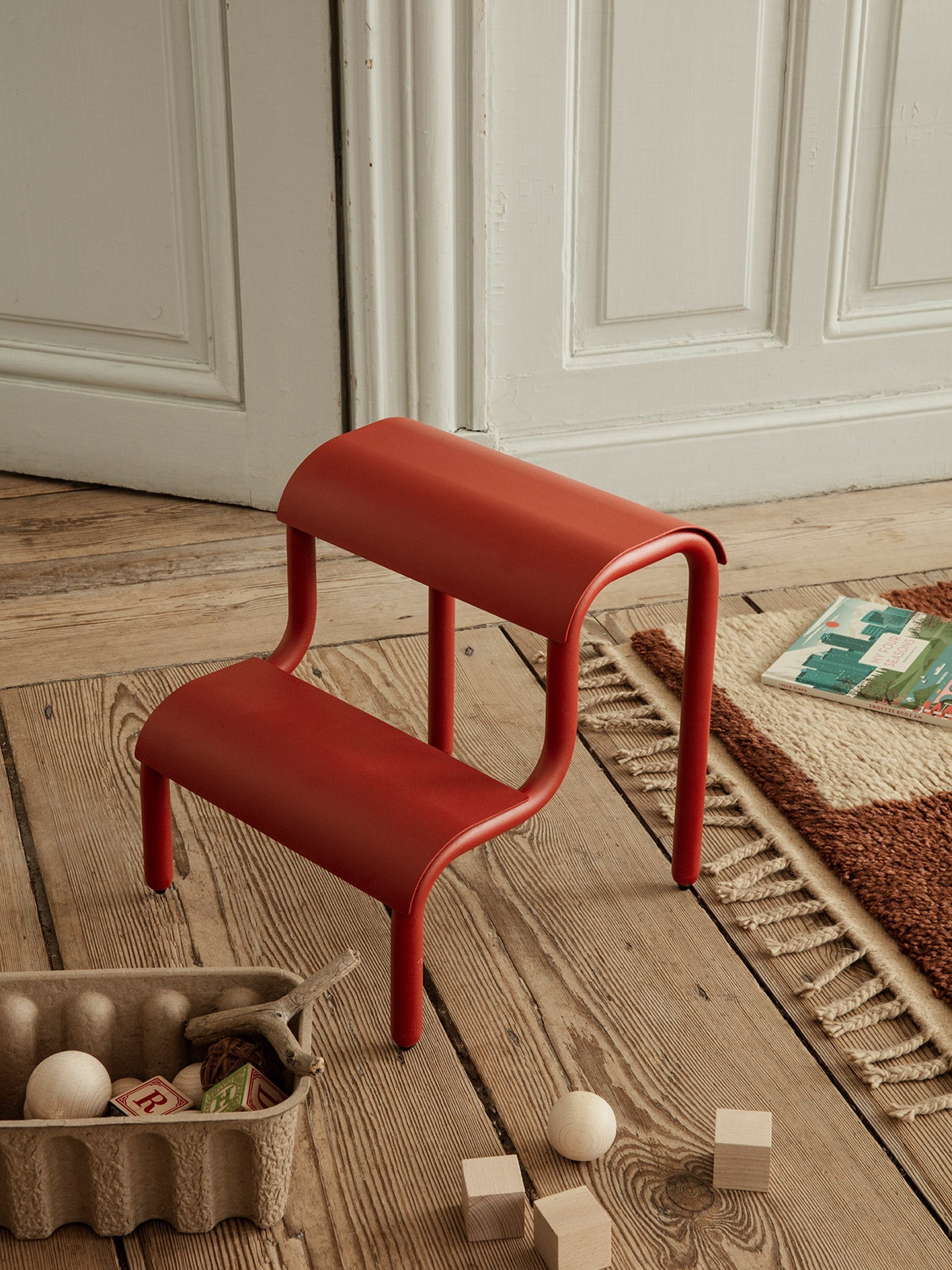 Up Step Stool - Poppy Red