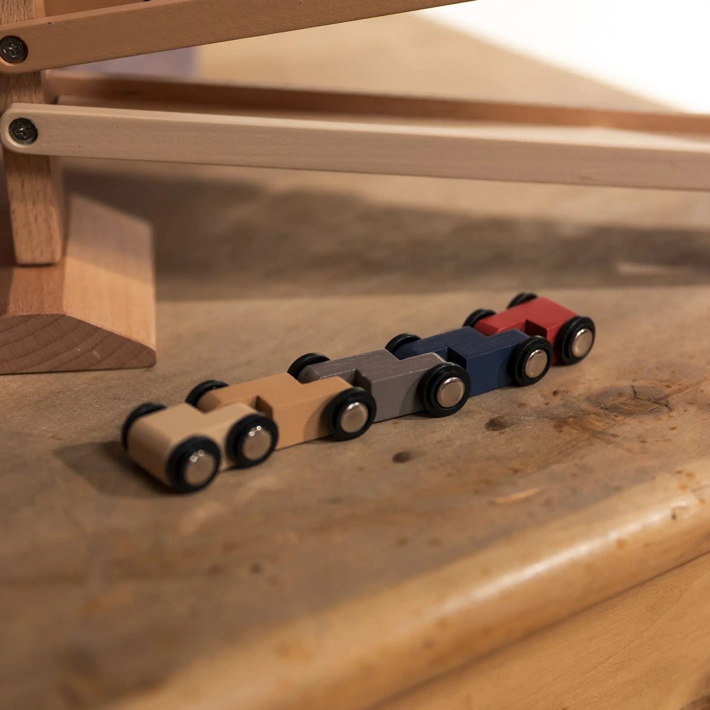 Slide game with cars and bell