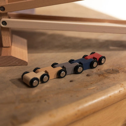 Slide game with cars and bell