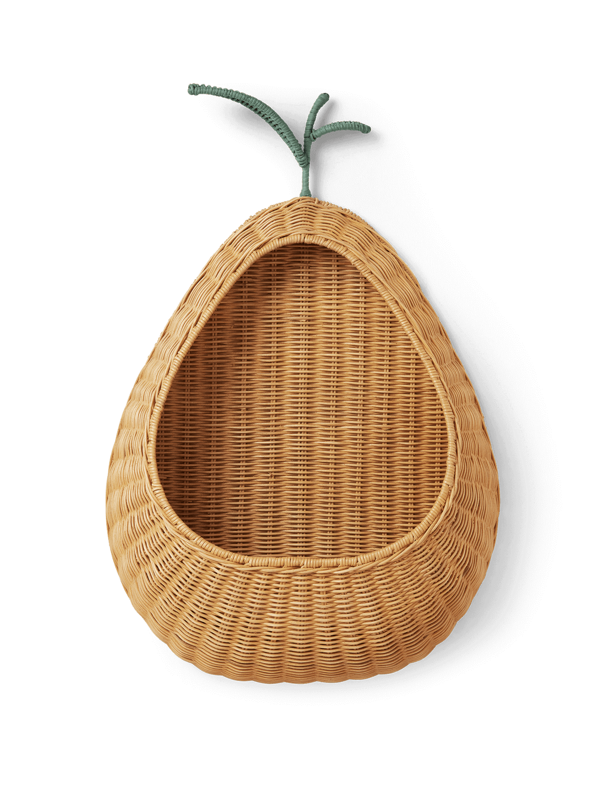Pear Braided Wall Pocket - Natural